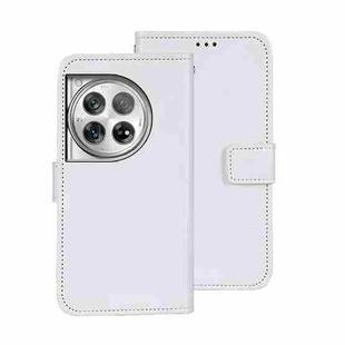 For OnePlus 12 idewei Crazy Horse Texture Leather Phone Case(White)