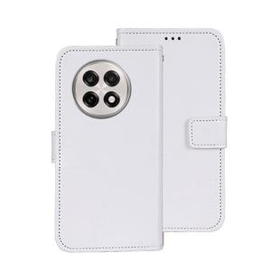 For OnePlus 13R idewei Crazy Horse Texture Leather Phone Case(White)