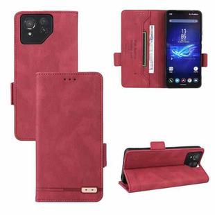 For ASUS Zenfone 8 / 8 Pro Magnetic Clasp Leather Phone Case(Red)