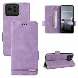 For ASUS Zenfone 11 Ultra Magnetic Clasp Leather Phone Case(Purple)