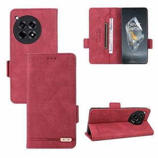 For OnePlus Ace 3 5G Magnetic Clasp Leather Phone Case(Red)