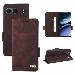 For OnePlus Nord 4 Magnetic Clasp Leather Phone Case(Brown)