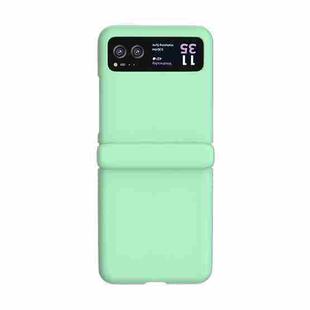 For Motorola Razr 40 3 in 1 Skin Feel PC Phone Case with Hinge(Mint Green)