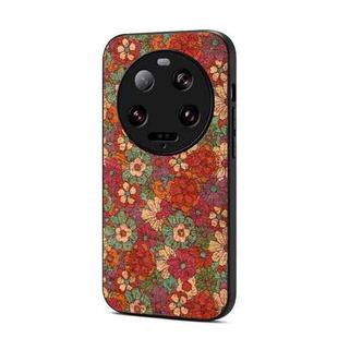 For Xiaomi 13 Ultra Four Seasons Flower Language Series TPU Phone Case(Summer Red)