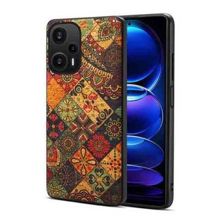 For Xiaomi Redmi Note 12 Turbo Four Seasons Flower Language Series TPU Phone Case(Autumn Yellow)