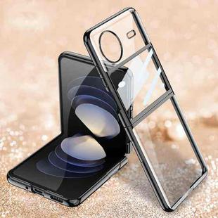 For vivo X Flip GKK Integrated Electroplating Full Coverage Phone Case(Black)