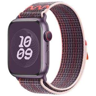 For Apple Watch Series 10 46mm / 9 45mm Loop Nylon Watch Band(Berry Purple)