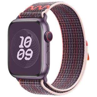 For Apple Watch Series 6 40mm Loop Nylon Watch Band(Berry Purple)