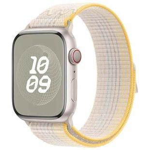 For Apple Watch Series 4 44mm Loop Nylon Watch Band(Colorful Starlight)