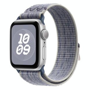For Apple Watch Series 2 42mm Loop Nylon Watch Band(Grey with Blue)