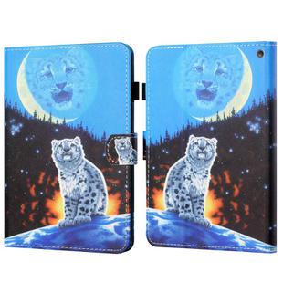 For Amazon Kindle Fire HD10 2023/2021 Coloured Drawing Stitching Smart Leather Tablet Case(Double Shadow Tiger)