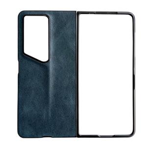 For Honor Magic V2 RSR Porsche Design Crazy Horse Pattern Folding Leather Phone Case(Blue)