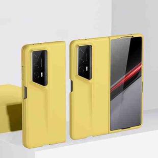 For Honor Magic V2 RSR Porsche Design Ultra-thin Skin Feel PC Phone Case(Yellow)