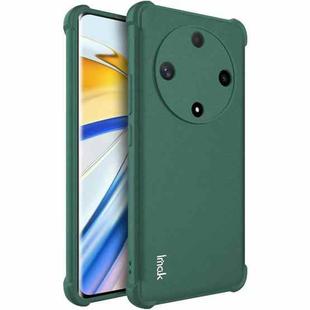 For Honor X9b 5G / Magic6 Lite 5G imak Shockproof Airbag TPU Phone Case(Matte Green)