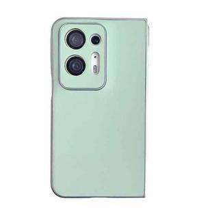 For OPPO Find N2 Morandi Pearlescent Paint Shockproof Phone Case(Green)