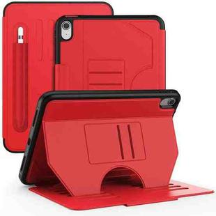 For iPad 10th Gen 10.9 2022 Notebook Magnetic Leather Tablet Case(Red)