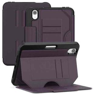 For iPad mini 2024 / mini 6 Notebook Magnetic Leather Tablet Case(Purple)