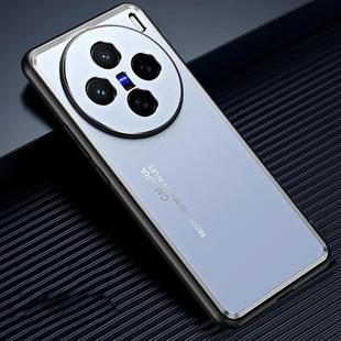 For vivo X200 Frosted Metal Phone Case(Blue)