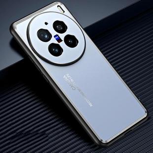 For vivo X200 Pro Frosted Metal Phone Case(Blue)