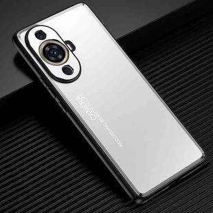 For Huawei nova 12 Lite Frosted Metal Phone Case(Silver)
