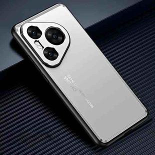 For Huawei P70 Pro Frosted Metal Phone Case(Silver)