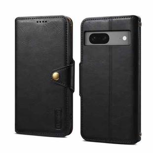 For Google Pixel 7 5G Denior Cowhide Texture Wallet Style Leather Phone Case(Black)
