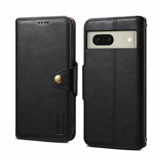 For Google Pixel 8 Denior Cowhide Texture Wallet Style Leather Phone Case(Black)