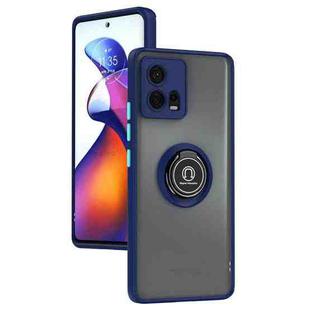 For Motorola Edge 30 Fusion Q Shadow 1 Series TPU + PC Phone Case with Ring(Royal Blue)