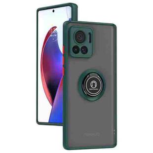 For Motorola Edge 30 Ultra Q Shadow 1 Series TPU + PC Phone Case with Ring(Dark Green)