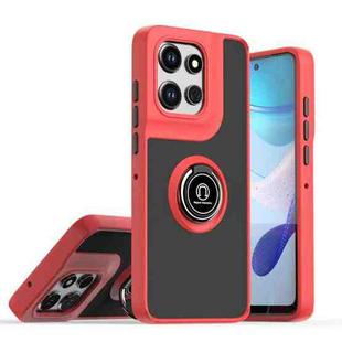 For Motorola Edge 50 Neo Q Shadow 1 Series TPU + PC Phone Case with Ring(Red)