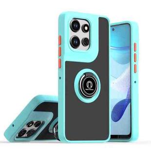 For Motorola Edge 50 Neo Q Shadow 1 Series TPU + PC Phone Case with Ring(Sky Blue)