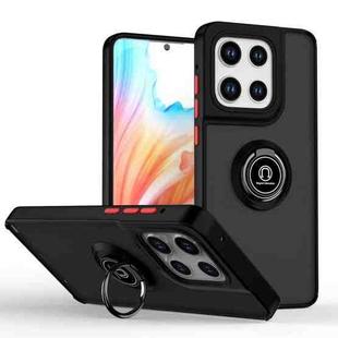 For Motorola Moto G Stylus 5G 2025 Q Shadow 1 Series TPU + PC Phone Case with Ring(Black+Red)
