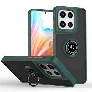 For Motorola Moto G Stylus 5G 2025 Q Shadow 1 Series TPU + PC Phone Case with Ring(Dark Green)