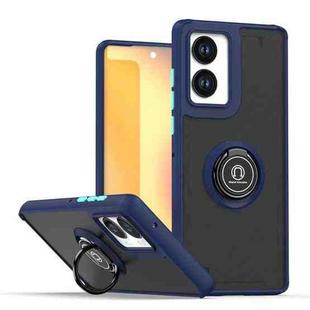 For Motorola Edge 2024 Q Shadow 1 Series TPU + PC Phone Case with Ring(Royal Blue)