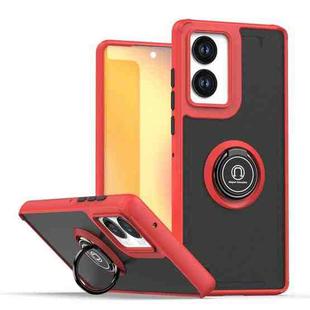 For Motorola Edge 50 Fusion Q Shadow 1 Series TPU + PC Phone Case with Ring(Red)