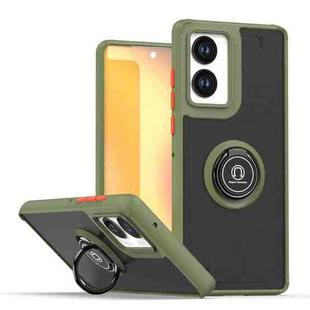 For Motorola Edge 50 Fusion Q Shadow 1 Series TPU + PC Phone Case with Ring(Army Green)