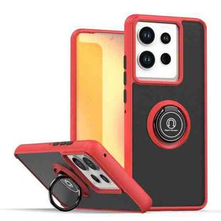 For Motorola Edge 50 Pro Q Shadow 1 Series TPU + PC Phone Case with Ring(Red)