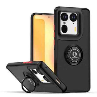 For Motorola Edge 50 Ultra Q Shadow 1 Series TPU + PC Phone Case with Ring(Black+Red)