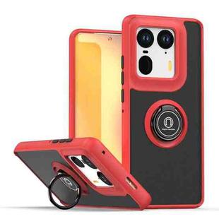 For Motorola Edge 50 Ultra Q Shadow 1 Series TPU + PC Phone Case with Ring(Red)