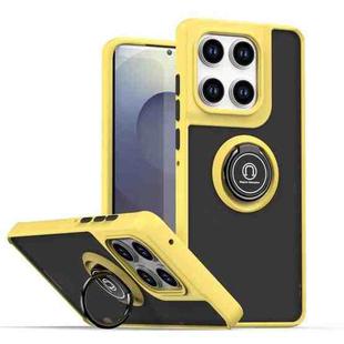 For Motorola Edge 60 / 60 Fusion Q Shadow 1 Series TPU + PC Phone Case with Ring(Yellow)