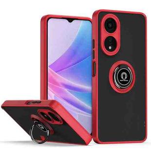 For OPPO A78 5G Q Shadow 1 Series TPU + PC Phone Case with Ring(Red)