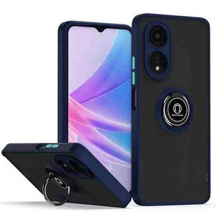 For OPPO A78 5G Q Shadow 1 Series TPU + PC Phone Case with Ring(Royal Blue)
