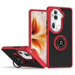 For OPPO Reno11 Pro Global Q Shadow 1 Series TPU + PC Phone Case with Ring(Red)