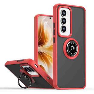 For OPPO Reno12 Pro Global Q Shadow 1 Series TPU + PC Phone Case with Ring(Red)