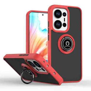 For OPPO Reno13 Global Q Shadow 1 Series TPU + PC Phone Case with Ring(Red)