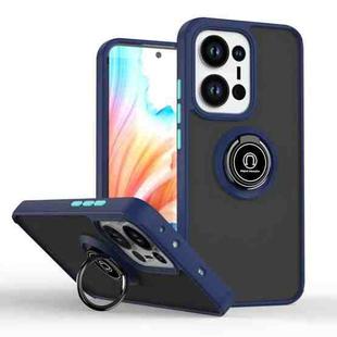 For OPPO Reno13 Global Q Shadow 1 Series TPU + PC Phone Case with Ring(Royal Blue)
