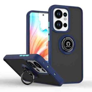 For OPPO Reno13 F Q Shadow 1 Series TPU + PC Phone Case with Ring(Royal Blue)