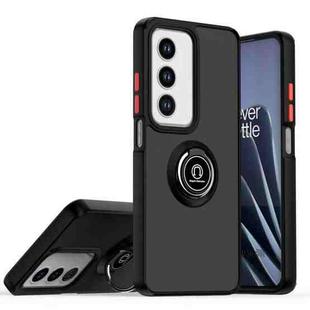 For OPPO A3 Pro 5G / A3 5G / A80 5G Q Shadow 1 Series TPU + PC Phone Case with Ring(Black+Red)