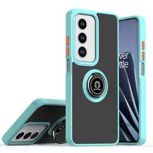 For OPPO A3 Pro 5G / A3 5G / A80 5G Q Shadow 1 Series TPU + PC Phone Case with Ring(Sky Blue)