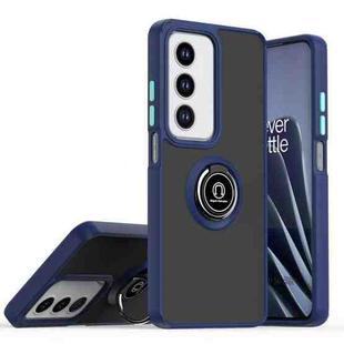 For OPPO A3 Pro 5G / A3 5G / A80 5G Q Shadow 1 Series TPU + PC Phone Case with Ring(Royal Blue)